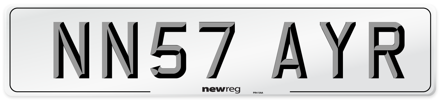 NN57 AYR Number Plate from New Reg